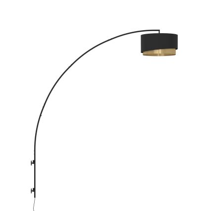 Eglo - Аплик 1xE27/40W/230V черен/златист