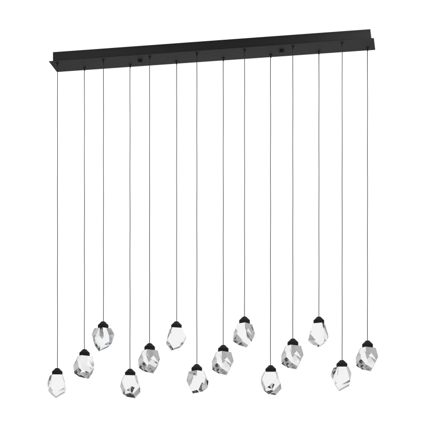 Eglo - LED Димируем пендел 14xLED/3W/230V 3000K черен/прозрачен