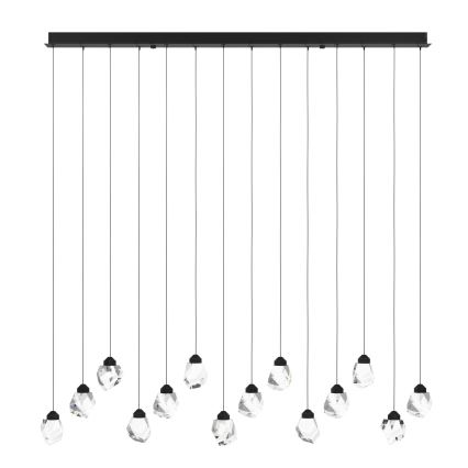 Eglo - LED Димируем пендел 14xLED/3W/230V 3000K черен/прозрачен