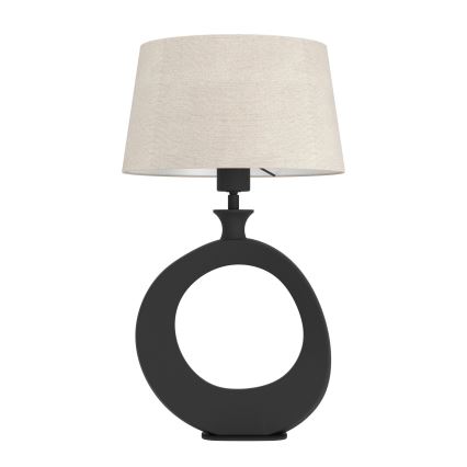 Eglo - Настолна лампа 1xE27/60W/230V 52,5 см черен/кремав