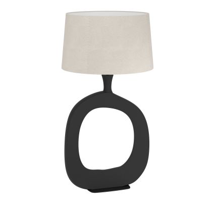 Eglo - Настолна лампа 1xE27/60W/230V 88 см черен/кремав