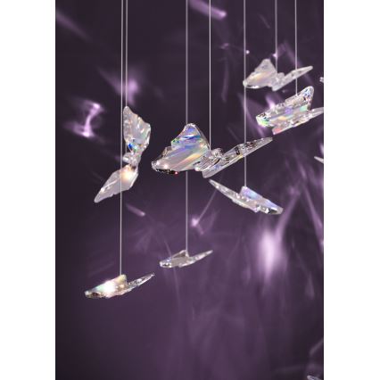 Eglo - LED димируем полилей на кабел 6xLED/4,2W/230V черен/прозрачен