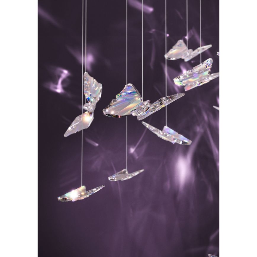 Eglo - LED димируем полилей на кабел 6xLED/4,2W/230V черен/прозрачен