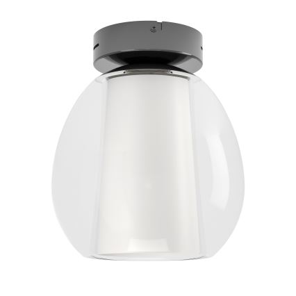 Eglo - Димируемо таванно LED осветително тяло LED/5,5W/230V + LED/1,6W 2200-6500K Ø 25 см черен хром + дистанционно управление