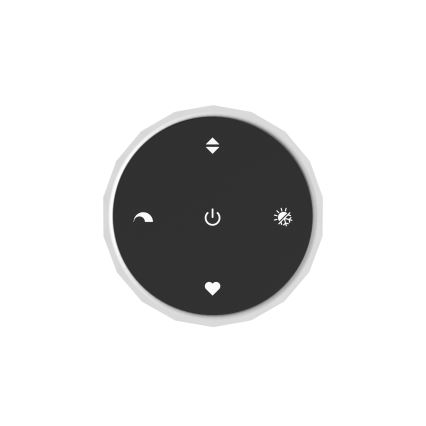 Eglo - Димируемо таванно LED осветително тяло LED/5,5W/230V + LED/1,6W 2200-6500K Ø 25 см черен хром + дистанционно управление