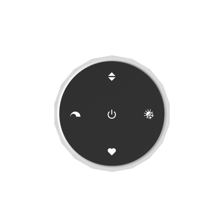 Eglo - Димируемо таванно LED осветително тяло LED/5,5W/230V + LED/1,6W 2200-6500K Ø 25 см черен хром + дистанционно управление