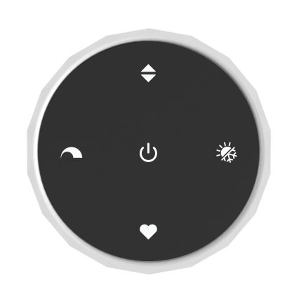 Eglo - LED димируем полилей на кабел 5xLED/5,8W/230V 2200-6500K черен/бежов/опушен + дистанционно управление