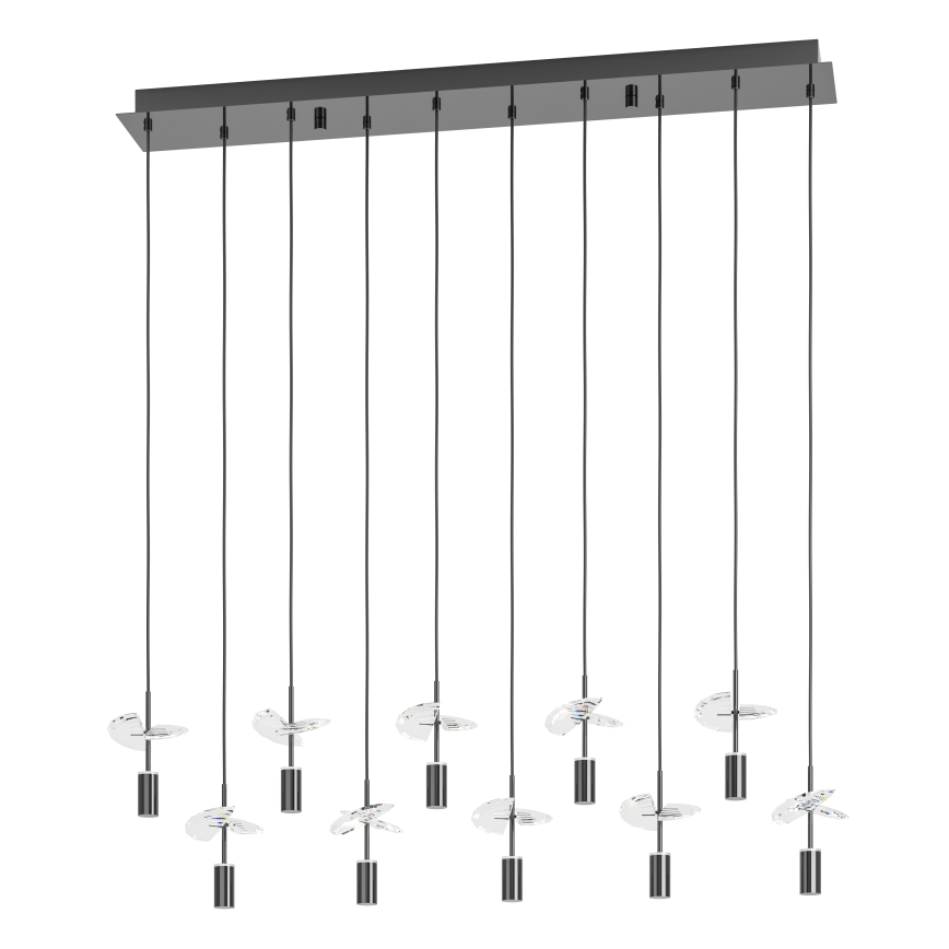 Eglo - LED полилей на кабел 10xLED/2,6W/230V 2200/3000/4000K лъскав хром
