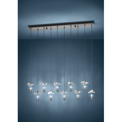 Eglo - LED полилей на кабел 10xLED/2,6W/230V 2200/3000/4000K лъскав хром