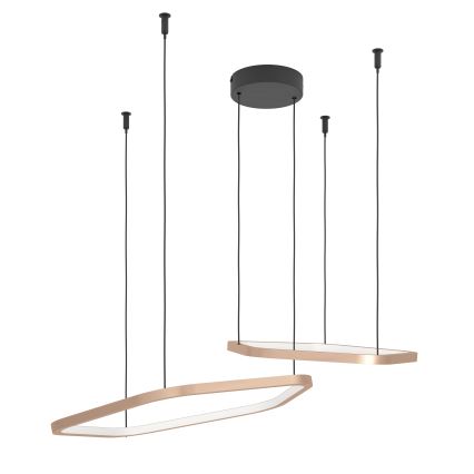 Eglo - LED Димируем полилей на кабел LED/30W/230V 2200-6500K месинг + дистанционно управление