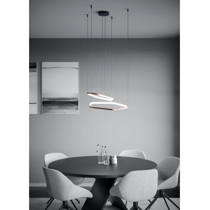 Eglo - LED Димируем полилей на кабел LED/30W/230V 2200-6500K месинг + дистанционно управление