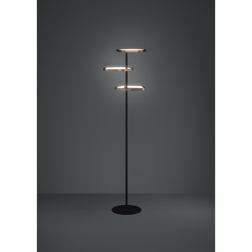 Eglo - Димируема LED подова лампа LED/20W/230V 2200-6500K месинг