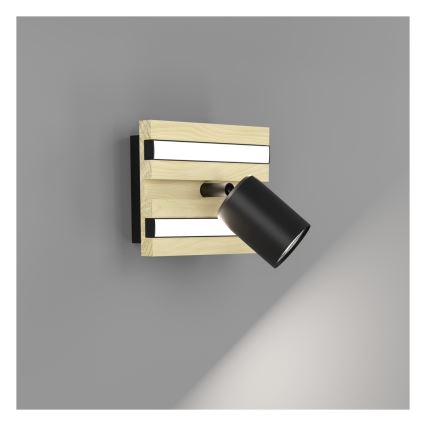 Eglo - LED стенен спот LED/2,2W/230V + 2xLED/1,2W + 2xLED/2W бежов/черен