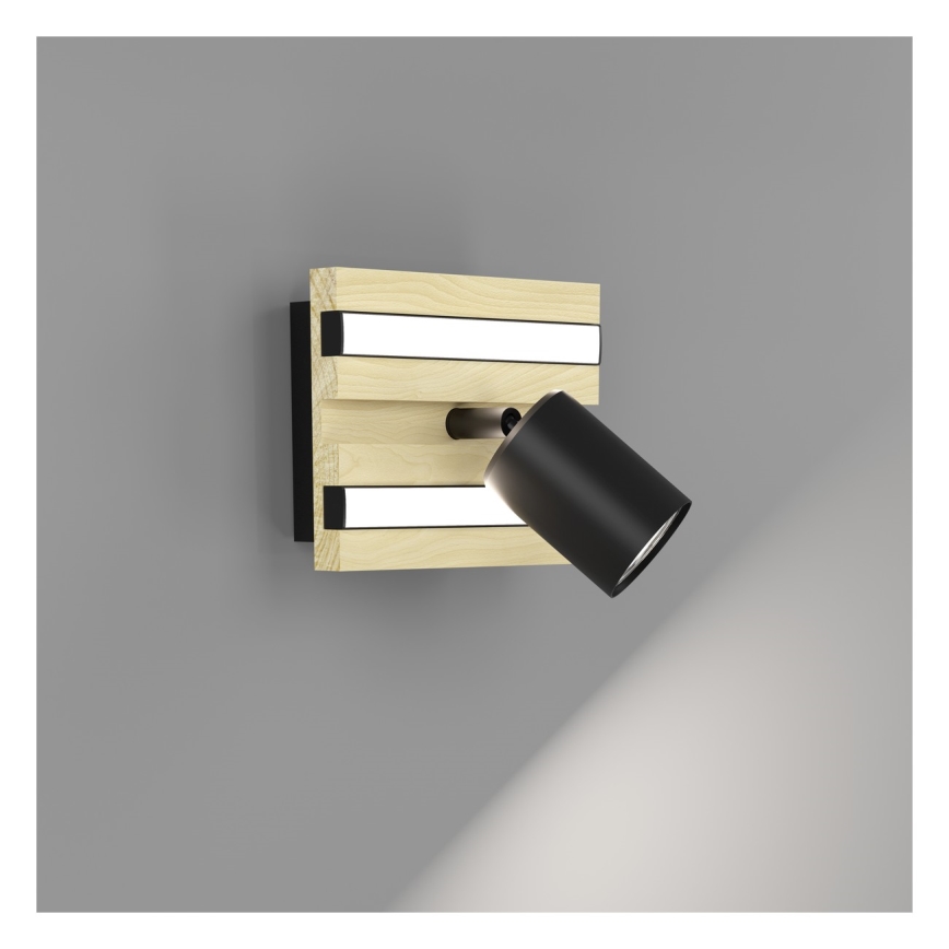 Eglo - LED стенен спот LED/2,2W/230V + 2xLED/1,2W + 2xLED/2W бежов/черен