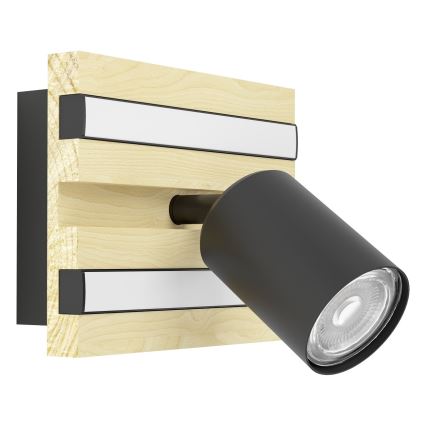 Eglo - LED стенен точков аплик LED/2,2W/230V + 2xLED/1,2W + 2xLED/2W бежово/черно