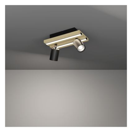 Eglo - LED точково осветително тяло 2xLED/2,2W/230V + 2xLED/1,2W + 2xLED/2W бежово/черно