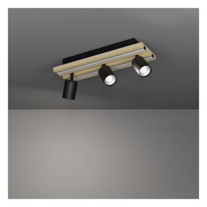 Eglo - LED точково осветително тяло 3xLED/2,2W/230V + 2xLED/1,2W + 2xLED/2W бежово/черно