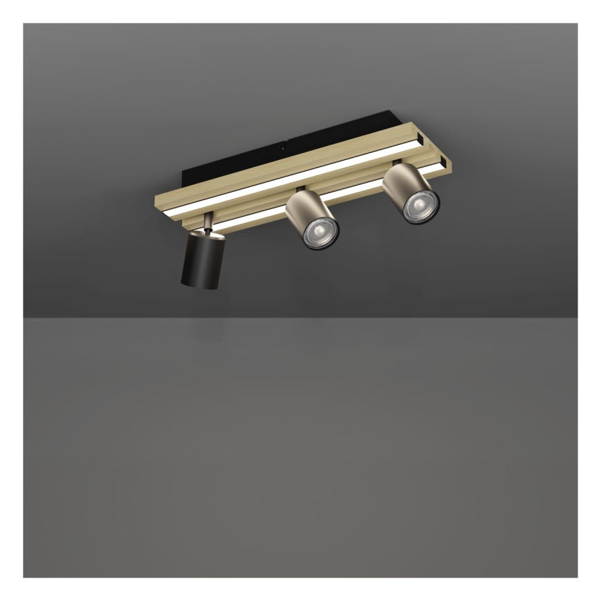 Eglo - LED точково осветително тяло 3xLED/2,2W/230V + 2xLED/1,2W + 2xLED/2W бежово/черно