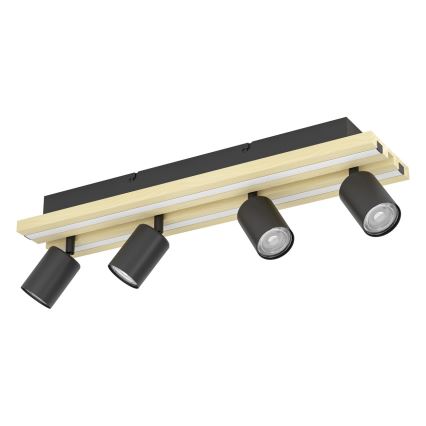 Eglo - LED точково осветително тяло 4xLED/2,2W/230V + 2xLED/1,2W + 2xLED/2W бежово/черно