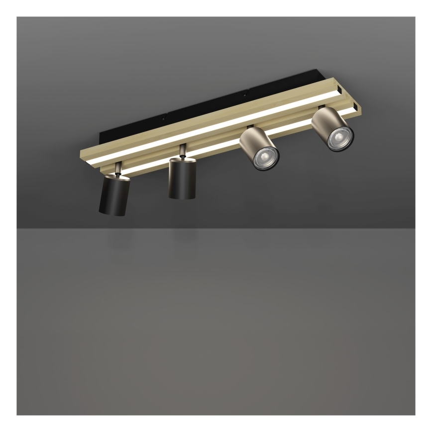 Eglo - LED точково осветително тяло 4xLED/2,2W/230V + 2xLED/1,2W + 2xLED/2W бежово/черно