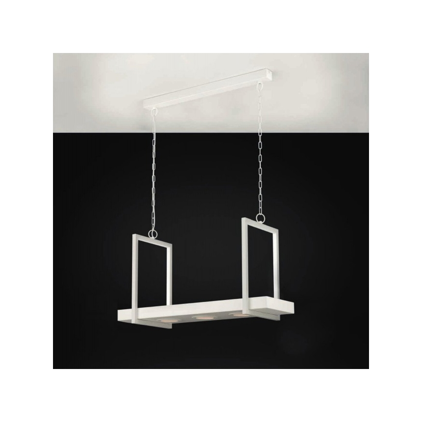 Eglo 39301 - Димируема LED RGBW полилей на верига с рафт CALAMONA 3xLED/6W/230V + дистанционно управление