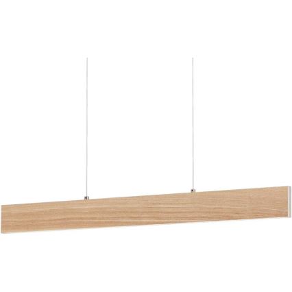 Eglo 39344 - LED полилей на кабел CLIMENE LED/17W/230V + LED/4,2W дъб