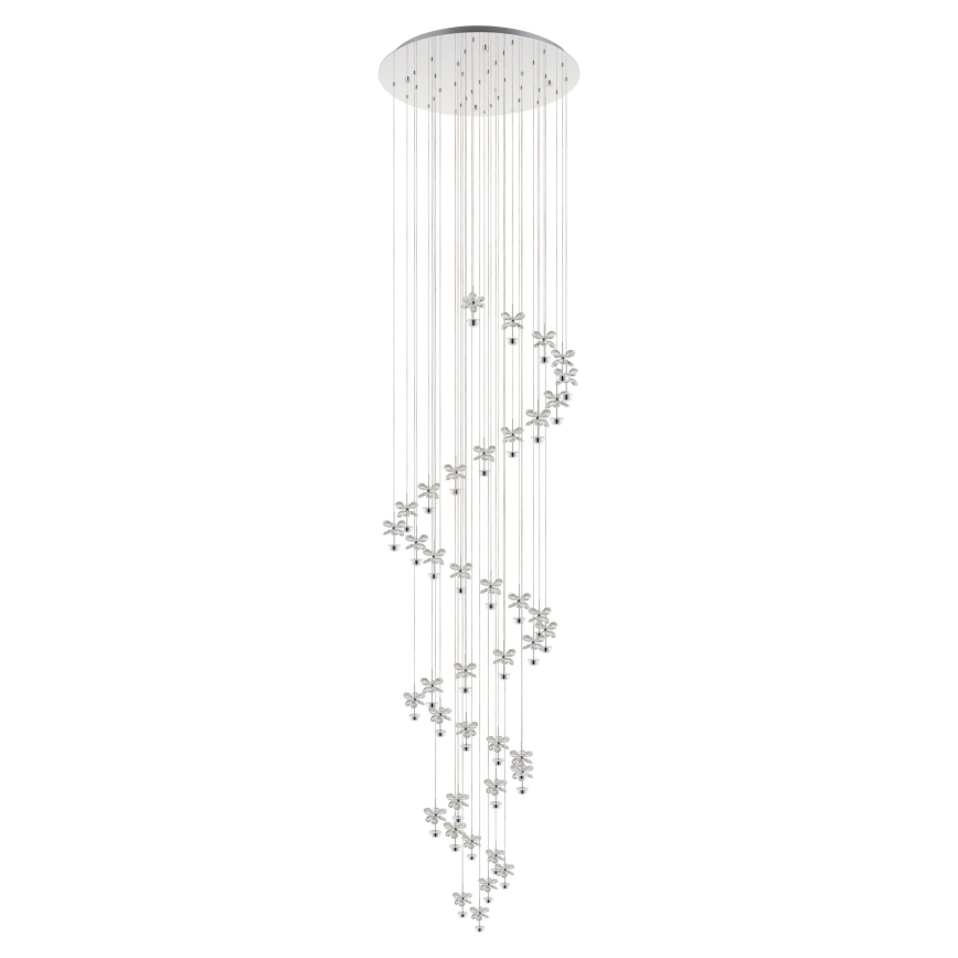 Eglo - LED Кристален димируем висящ полилей 40xLED/1,8W/230