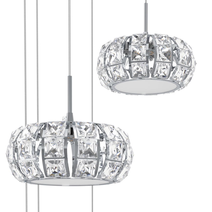 Eglo - LED Кристален димируем висящ полилей 17xLED/4,5W/230V