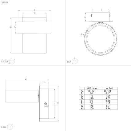 Eglo - LED Спот LED/4,6W/230V 3000K