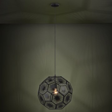 Eglo 39619 - Пендел 1xE27/60W/230V Ø 50 см черен