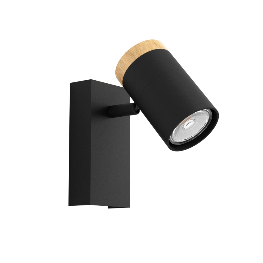 Eglo - LED Стенен спот 1xGU10/4,5W/230V 3000K черен/кафяв