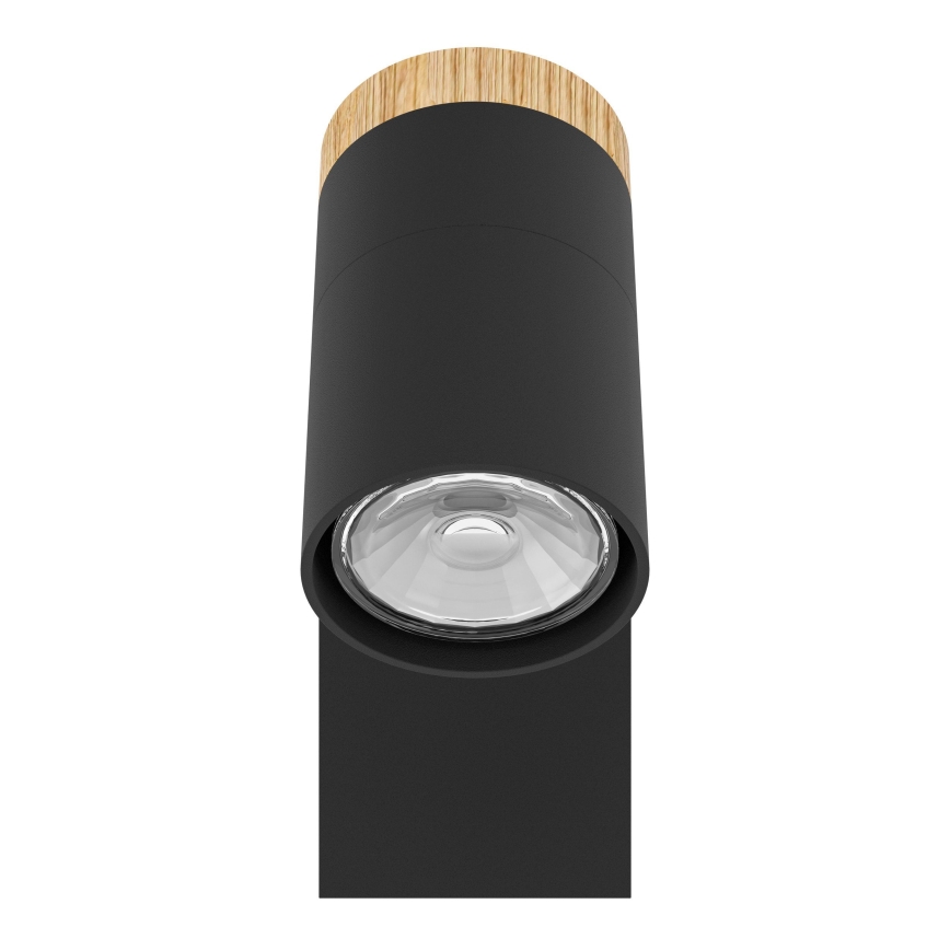 Eglo - LED Стенен спот 1xGU10/4,5W/230V 3000K черен/кафяв