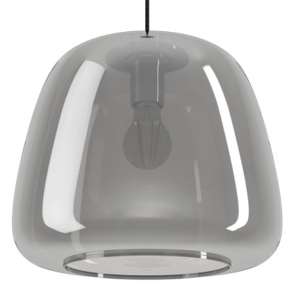 Eglo - Пендел 1xE27/40W/230V Ø 35 см опушен