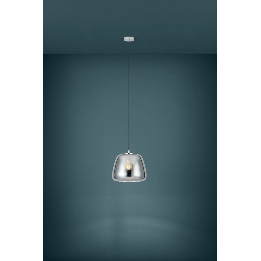 Eglo - Пендел 1xE27/40W/230V Ø 35 см опушен