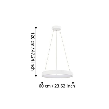 Eglo - LED Димируем висящ полилей LED/34W/230V