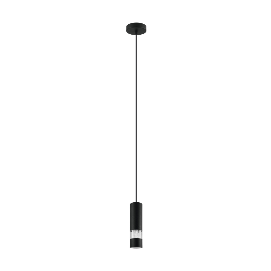 Eglo - LED Пендел 1xGU10/4,6W/230V черен