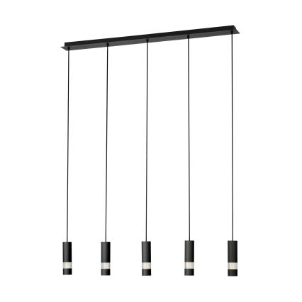 Eglo - LED Пендел 5xGU10/4,6W/230V черен