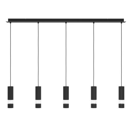 Eglo - LED Пендел 5xGU10/4,6W/230V черен