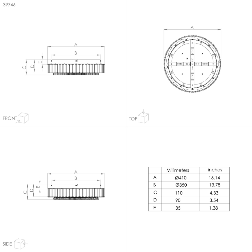 Eglo - LED Димируема лампа LED/23,5W/230V