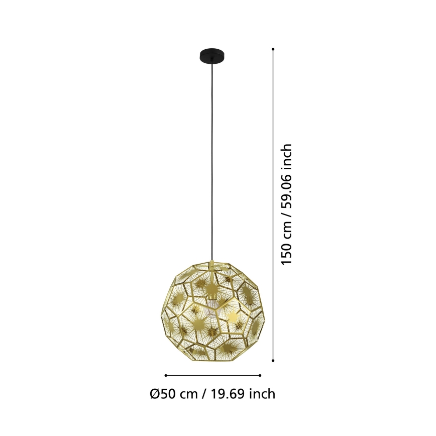 Eglo - Висящ полилей 1xE27/60W/230V ⌀ 50 см