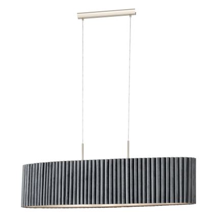Eglo - Висящ полилей 2xE27/40W/230V сив