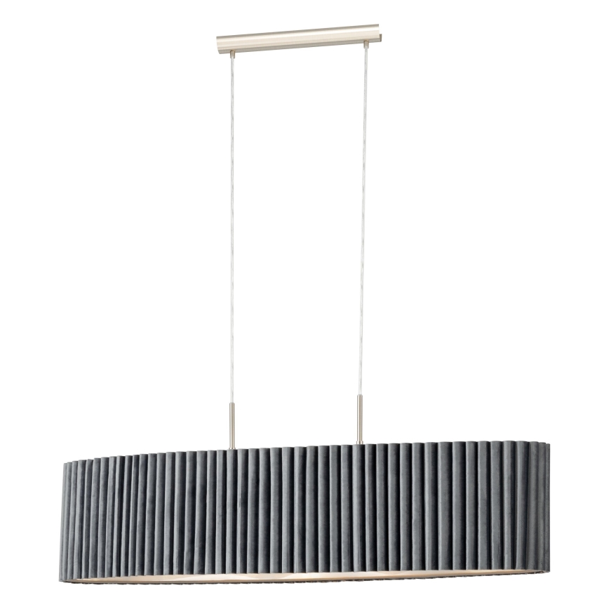 Eglo - Висящ полилей 2xE27/40W/230V сив