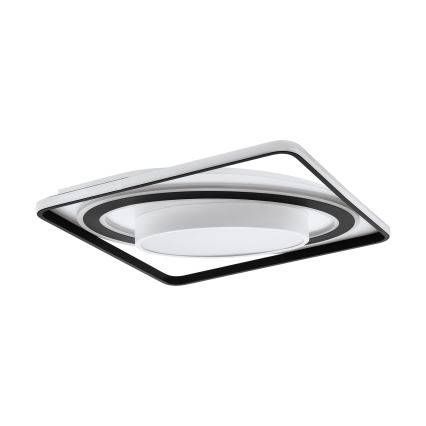 Eglo - LED Димируем плафон LED/21,5W/230V + LED/10,5W + LED/3W 3000-6500K черен + дистанционно управление