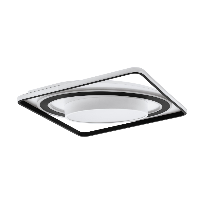 Eglo - LED Димируем плафон LED/21,5W/230V + LED/10,5W + LED/3W 3000-6500K черен + дистанционно управление