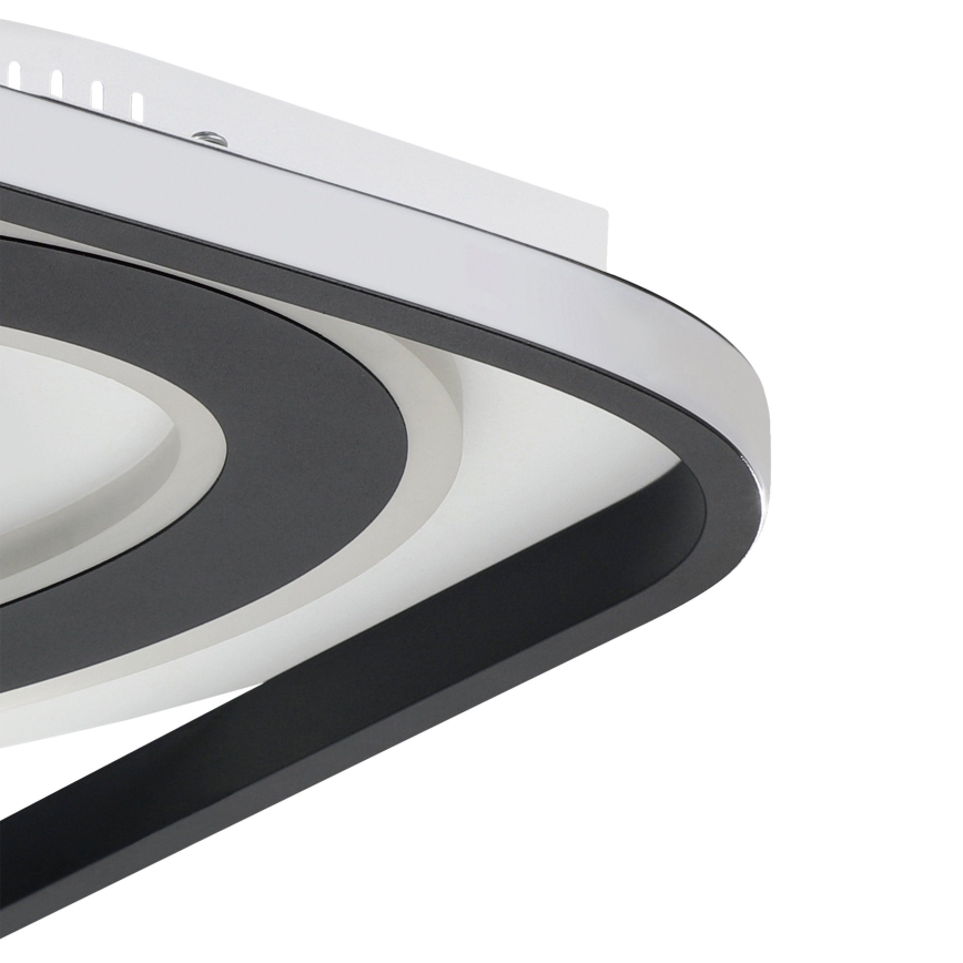 Eglo - LED Димируем плафон LED/21,5W/230V + LED/10,5W + LED/3W 3000-6500K черен + дистанционно управление