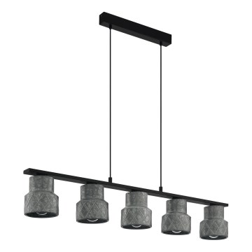 Eglo 39855 - Полилей на кабел HILCOTT 5xE27/40W/230V