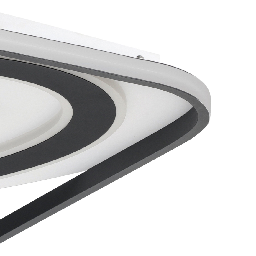 Eglo - LED Димируем плафон LED/28W/230V+LED/13W+ LED/2,8W 3000-6500K черен + дистанционно управление