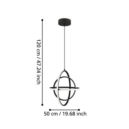 Eglo - LED Пендел LED/38W/230V