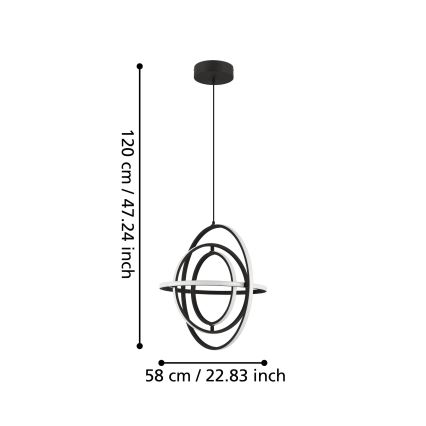 Eglo - LED Пендел LED/44W/230V