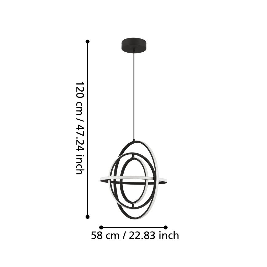 Eglo - LED Пендел LED/44W/230V